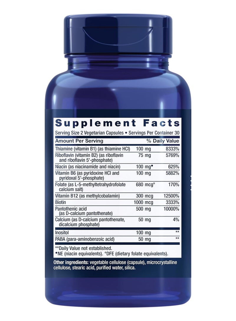Life Extension BioActive Complete, B-Complex, 60 Vegetarian Capsules Packaging May Vary - Image 3