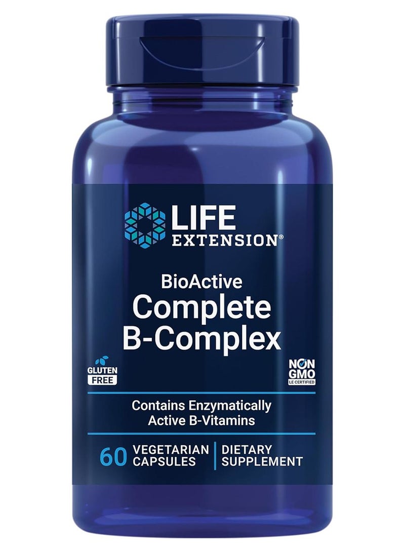 Life Extension BioActive Complete, B-Complex, 60 Vegetarian Capsules Packaging May Vary - Image 1