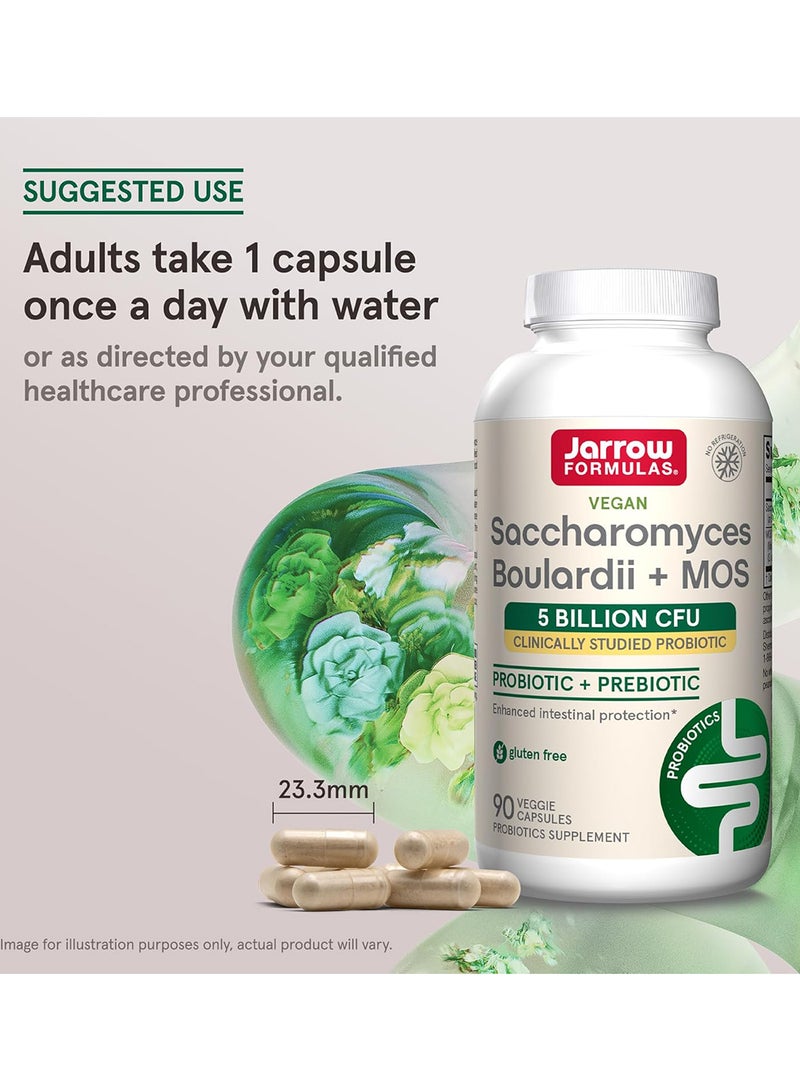jarrow formulas Saccharomyces Boulardii Plus MOS - 90 Veggie Capsule - Image 5