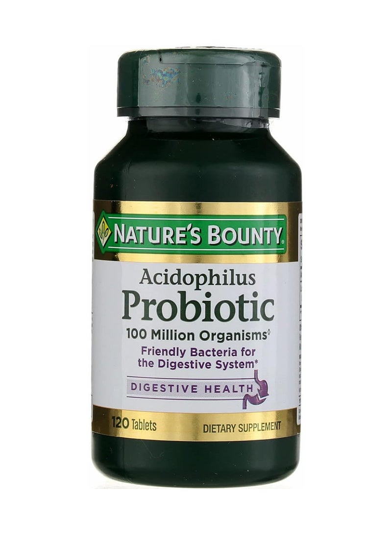 NATURE'S BOUNTY Acidophilus Probiotic Dietary Supplement - 120 Tablets  - Image 1