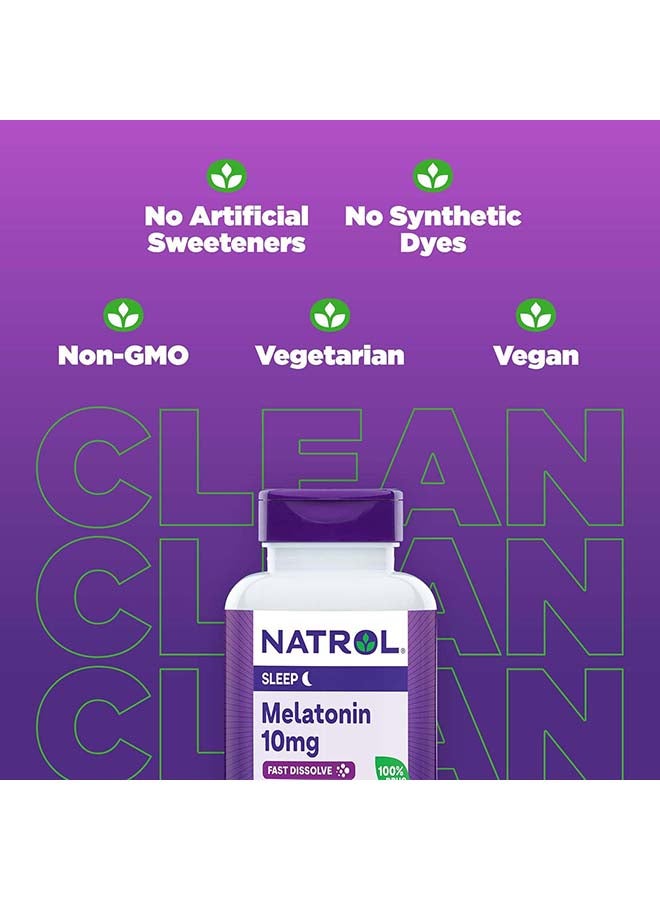 Natrol Melatonin, Fast Dissolve, Citrus, 10 mg, 100 Tablets Packaging May Vary - Image 5
