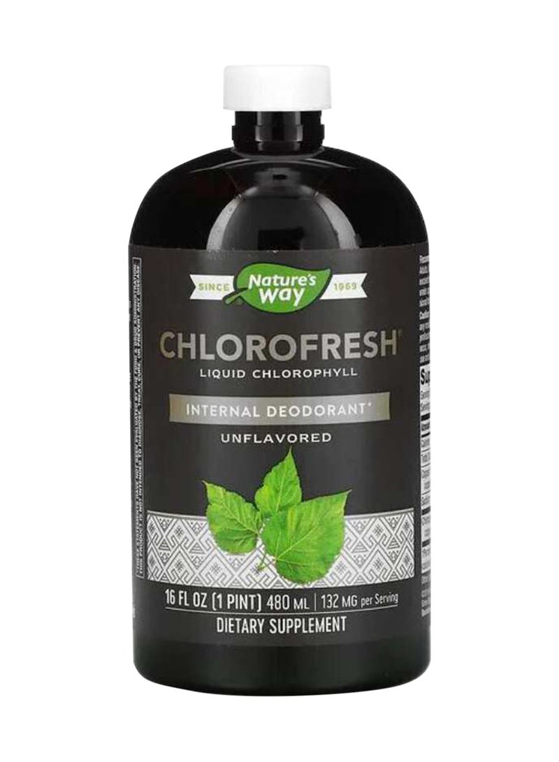 Nature's Way - Chlorofresh Liquid Internal Deodorant, Unflavored 16 oz Packaging May Vary - Image 1