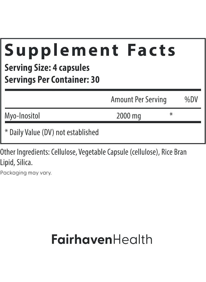 فايرهايفن هيلث مُكمل غذائي ميو اينوزيتول - 120 كبسولة - Image 3