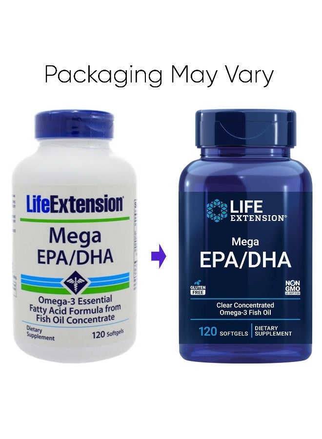 Life Extension Mega Epa/Dha 120 Softgels Packaging May Vary - Image 2