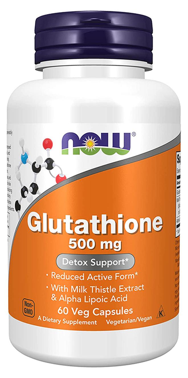 Now Foods Glutathione 500mg 60 Veg Capsules - Image 1