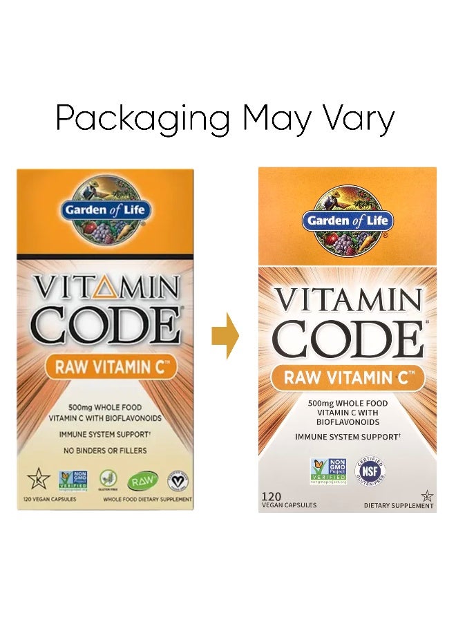 جاردن أوف لايف فيتامين كود فيتامين سي الخام 500 ملجم - 120 كبسولة نباتية - Image 2