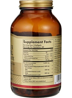 Solgar Omega-3 Fish Oil Concentrate, 120 Softgels Packaging May Vary  - Image 3
