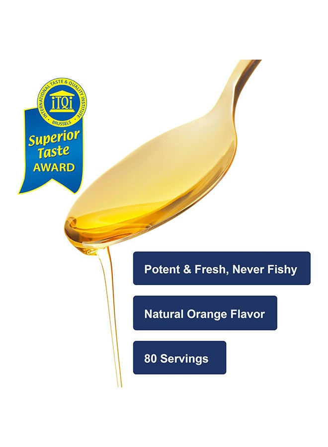 Carlson Labs Kid's Norwegian The Very Finest Fish Oil, Orange, 800 mg Omega-3s, 200 mL - Image 2