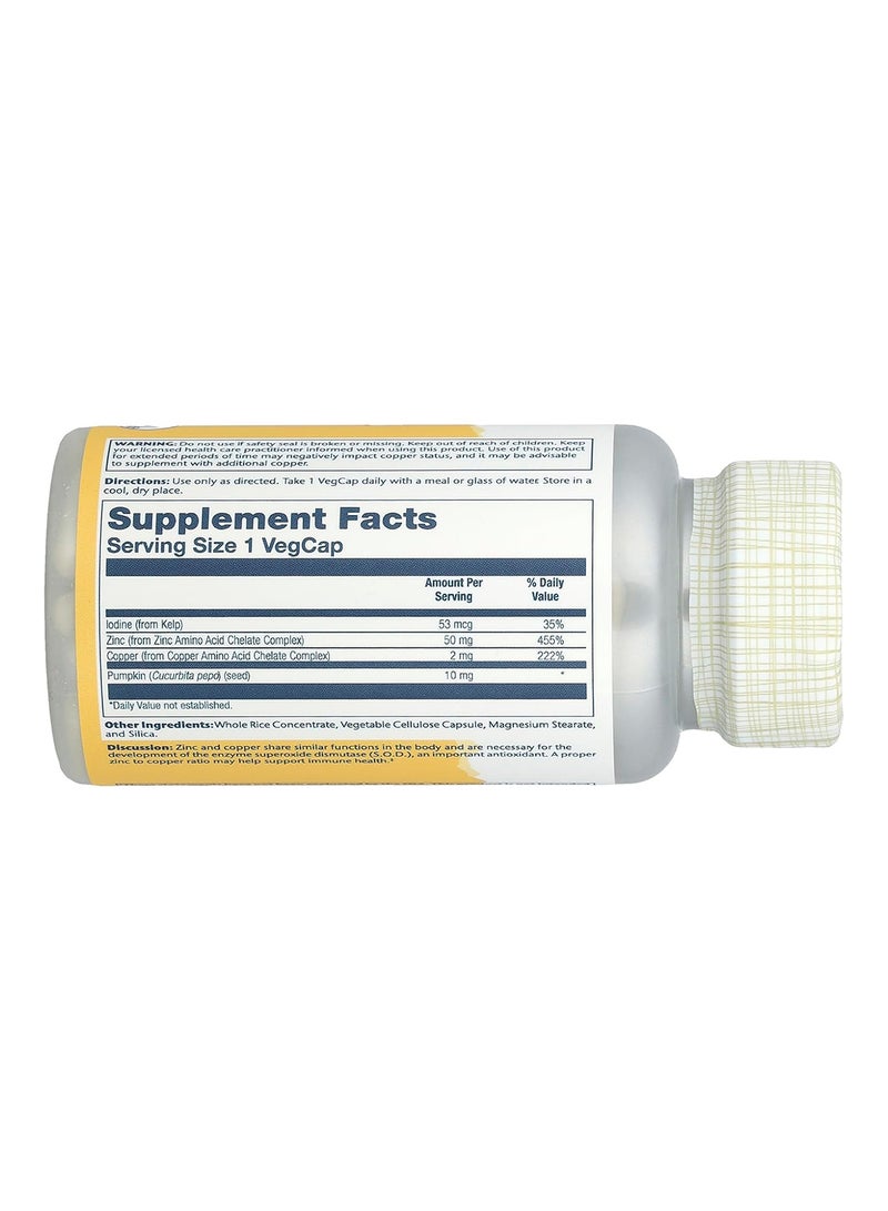 Solaray - Amino Acid Chelate Zinc Copper 100 Vegcaps - Image 1