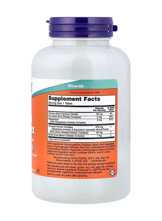 Now Foods NOW Foods, Silica Complex with Horsetail Extract, 180 Tablets - Image 2
