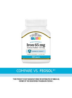 21st CENTURY Iron 65 mg Ferrous Sulfate, 120 Tablets Packaging May Vary  - Image 4