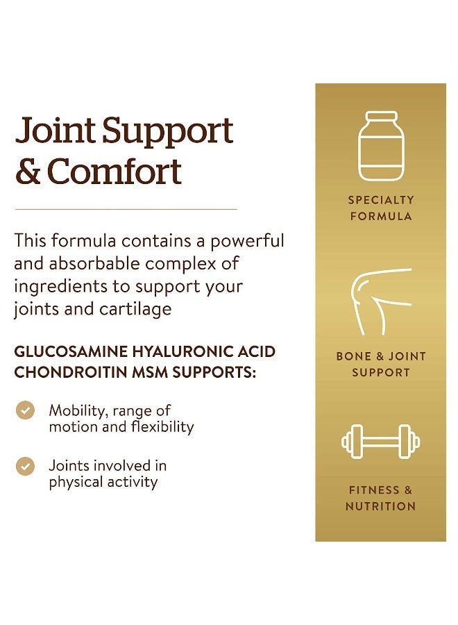 Solgar Glucosamine Hyaluronic Acid Chondroitin Msm 60 Tablets Packaging May Vary - Image 5