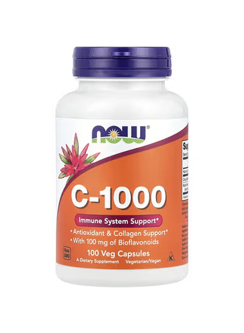 Now Foods C-1000 Antioxidant Protection Dietary Supplement - 100 Vegetarian Capsules  - Image 1
