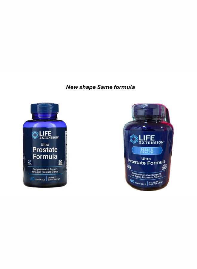 Life Extension Ultra Prostate Formula Dietary Supplement - 60 Softgels - Image 1