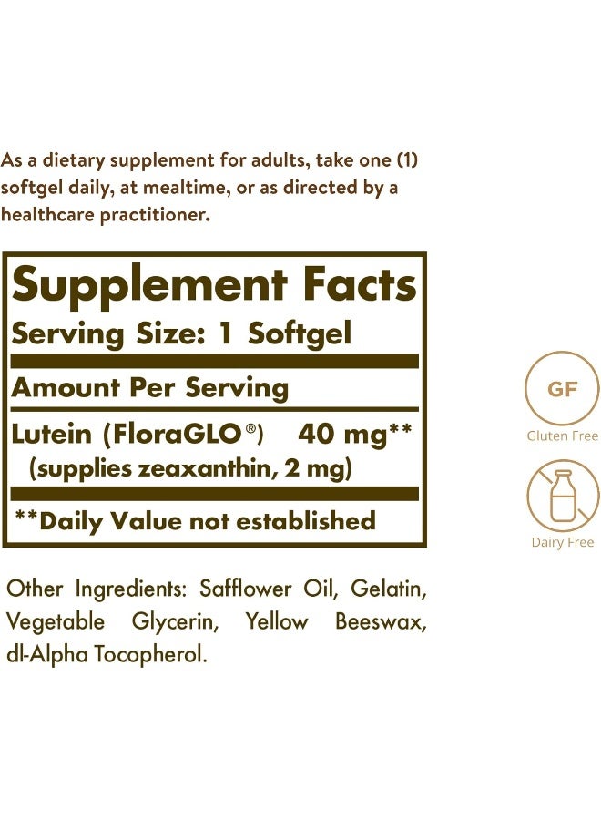 Solgar Lutein 40 mg, 30 Softgels - Image 4