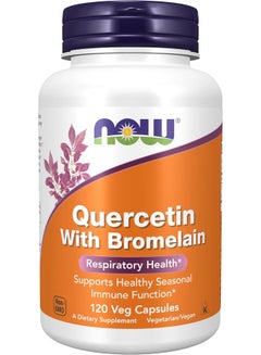 Quercetin with Bromelain 120 Veg Capsules Packaging May Vary