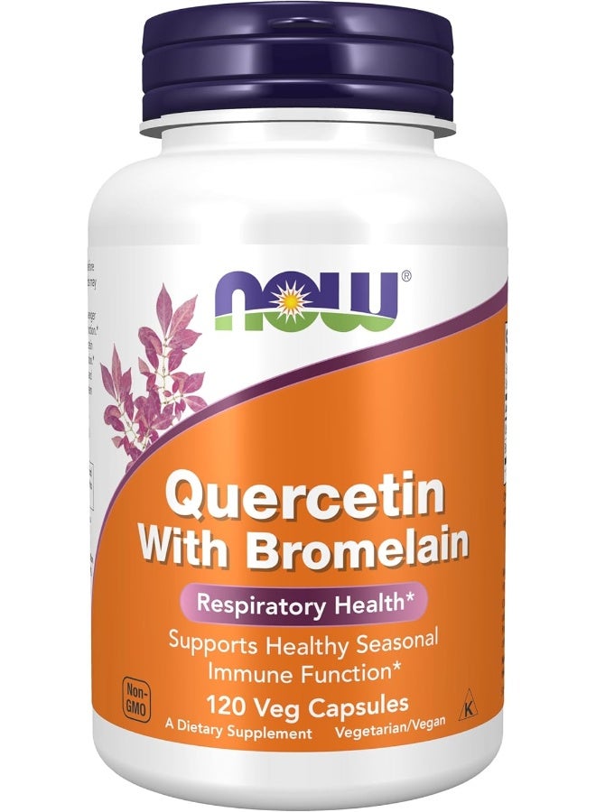 Now Foods - Quercetin with Bromelain 120 Veg Capsules Packaging May Vary - Image 1
