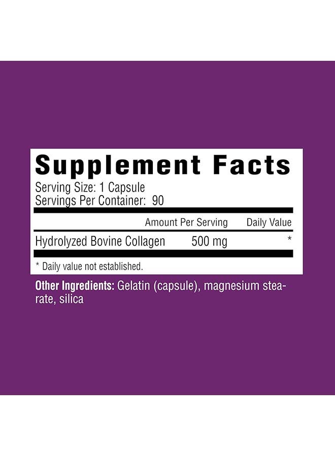 REJUVICARE Super Collagen, Collagen Hydrolyzed, 500 mg, 90 Capsules Packaging May Vary - Image 3