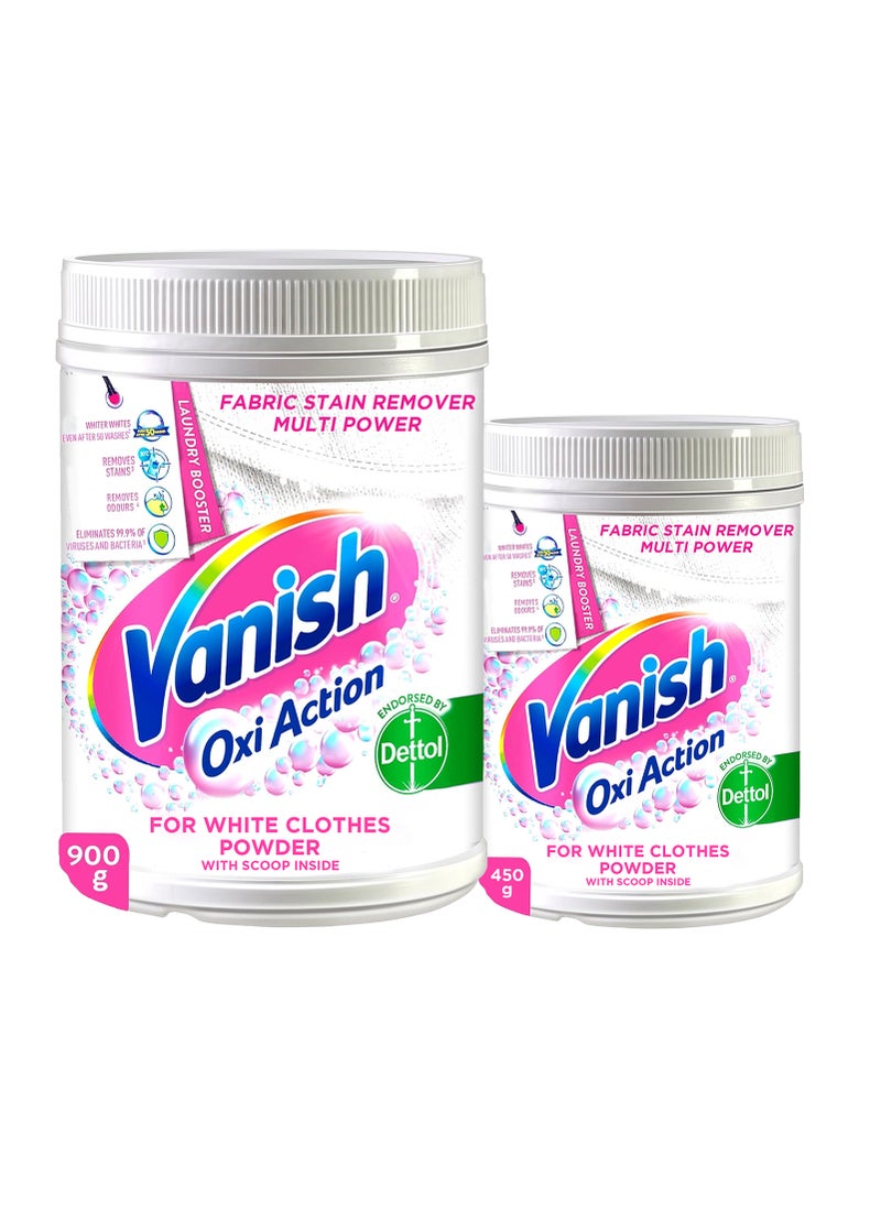 Vanish Oxi Action Stain Remover Powder 900+450 grams Free - Image 1