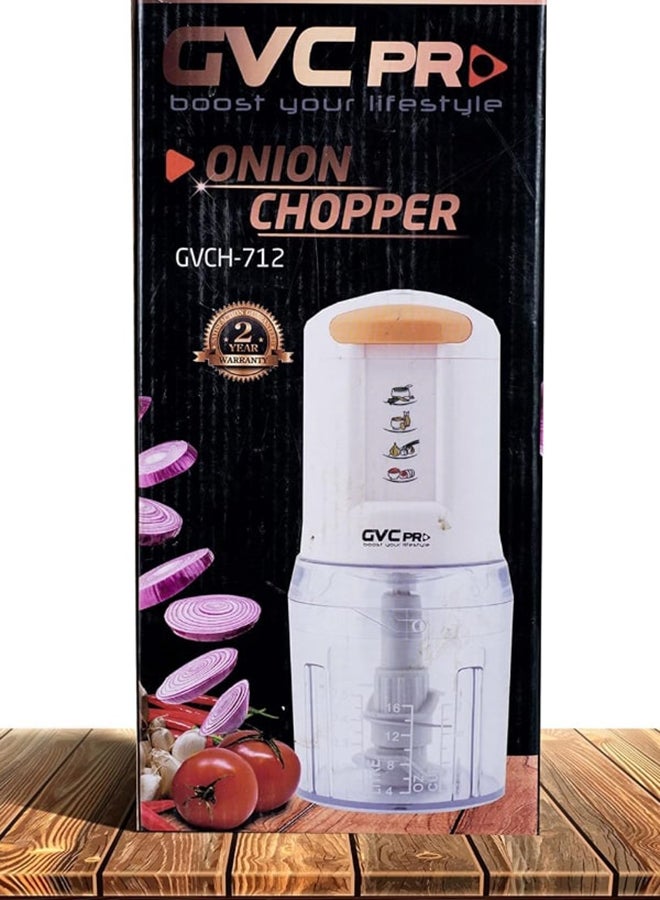 gvc pro - 2-Blade Onion Chopper 500 ml 450 W GVCH-712 Clear/Yellow - Image 1