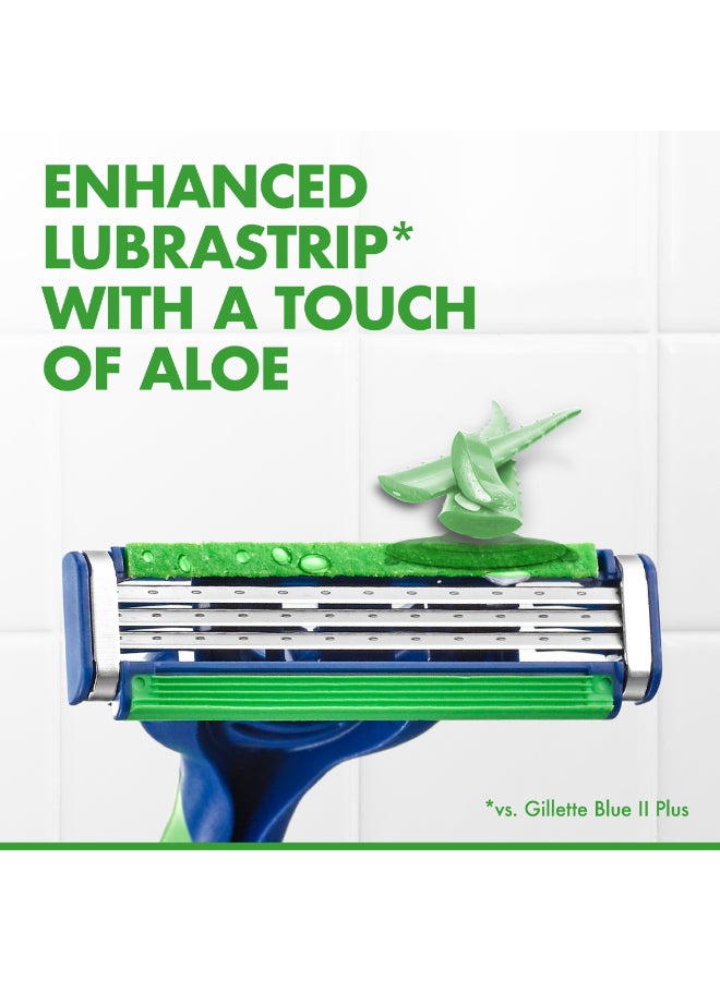 Gillette - 3-Piece Comfort Gel Sensitive Razor Green - Image 1
