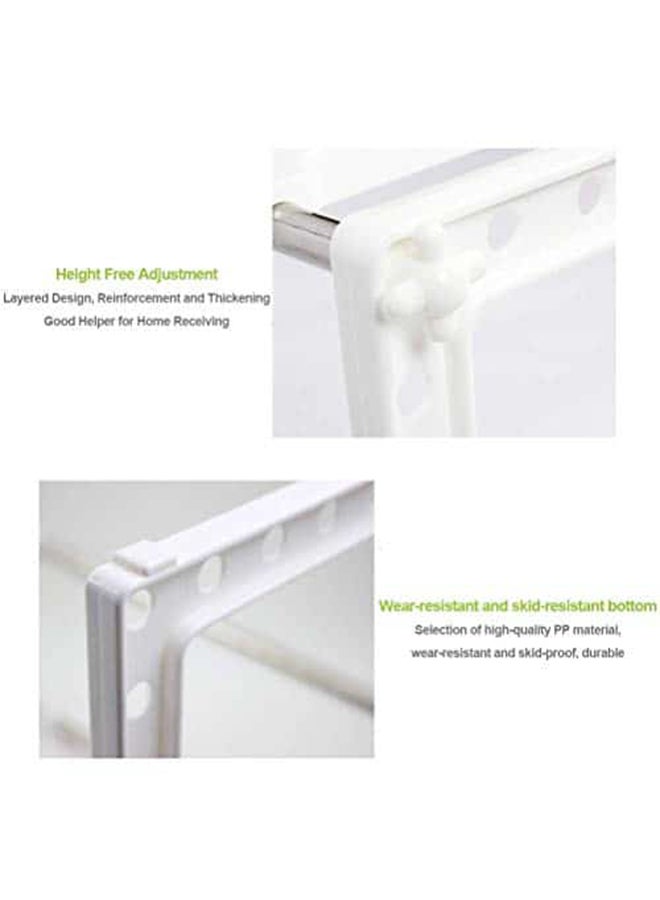 Under Sink Tawa Rack Steel Shelf Extendable Storage Organizer White 50-70cm - Image 5