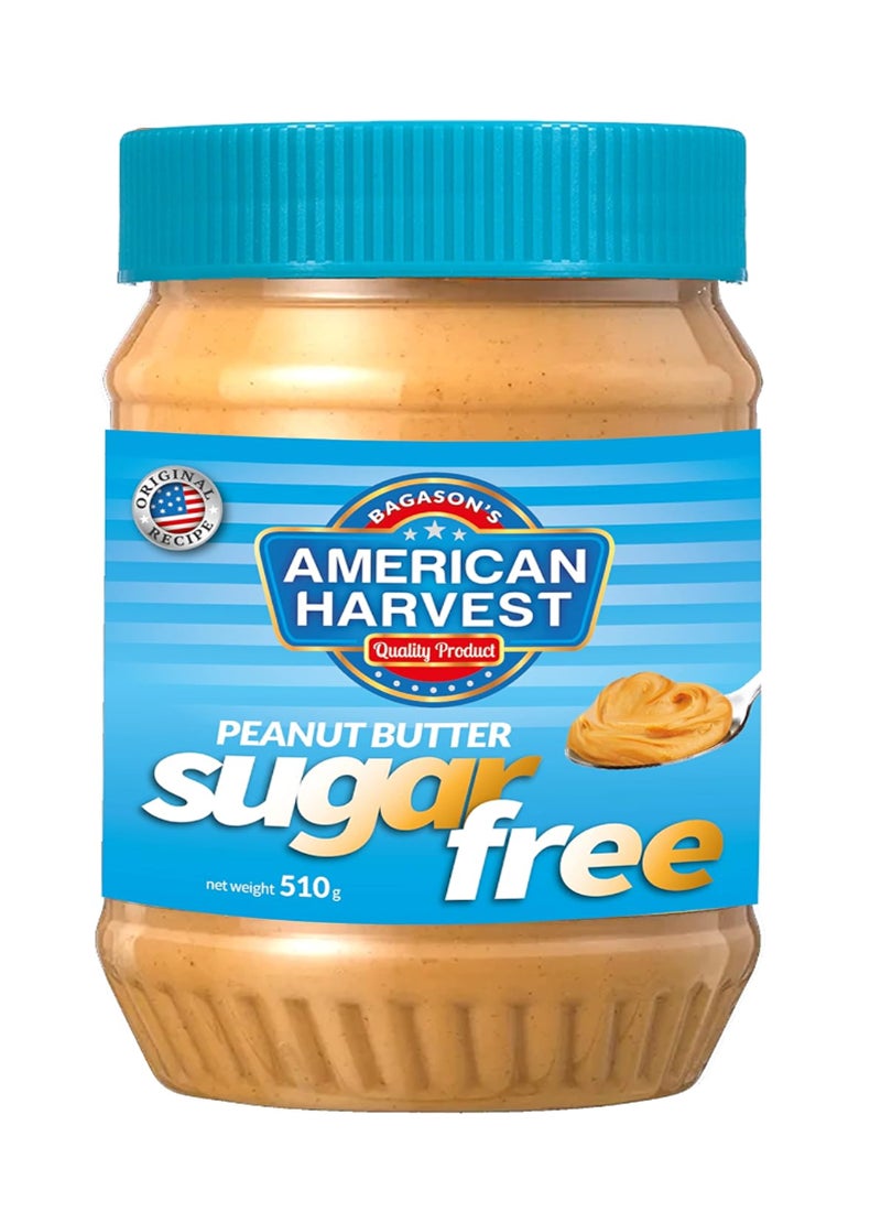 American Harvest Sugar Free Peanut Butter 510grams  - Image 1