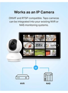 Tapo C200 Pan/Tilt 1080p Full HD Home Security Wi-Fi Camera Live View And Two-Way Audio Night Vision Motion Detection Baby Monitor MicroSD Card Support Works With Google Assistant And Amazon Alexa Remote Management By App - pnsku/N32851984A/45/_/1723106596/3de53013-3549-4370-83f1-a24f3269fa32