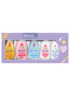 Johnson's Baby Essentials Gift Box: Baby Shampoo Soft Lotion Bath Oil Powder Wipes  - Image 1
