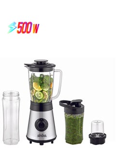 Sinbo 4-Piece Smoothie Blender Set 500 W SHB-3149 Silver/Black  - Image 1