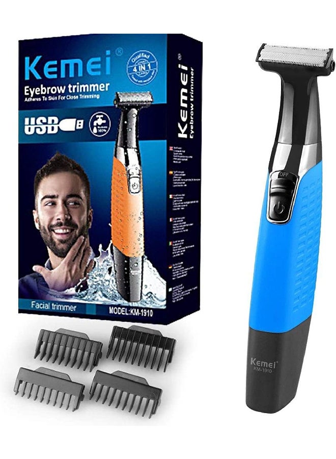 Kemei Rechargeable Electric Shaver 1910 Multicolor - Image 5