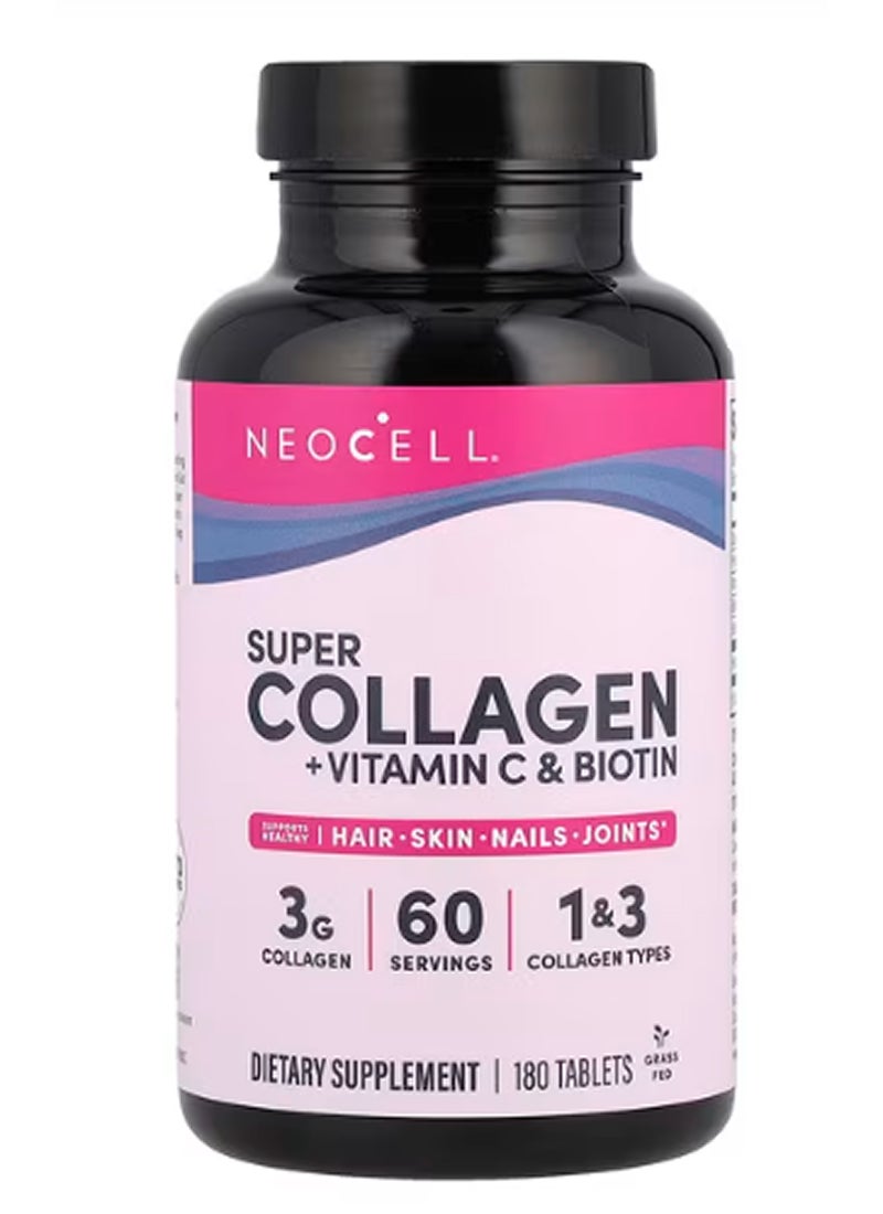 21st CENTURY Super Collagen Plus Vitamin C 180 Tablets  - Image 1
