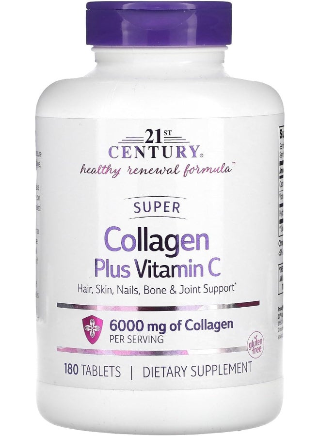 21st Century Super Collagen Plus Vitamin C 180 Tablets - Image 1