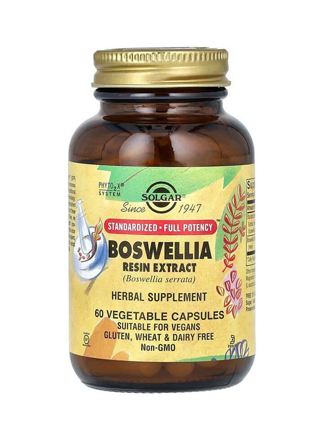 Solgar, Boswellia Resin Extract, 60 Vegetable Capsules - Image 1