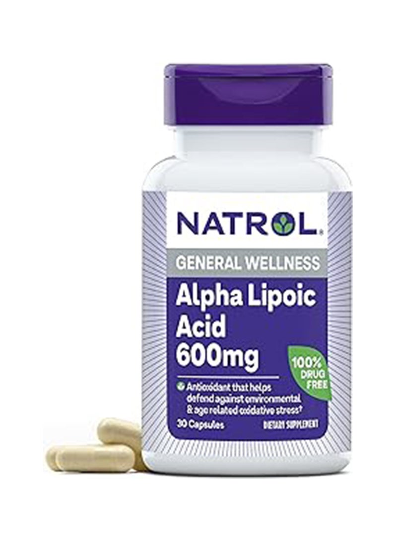 مكمل غذائي بحمض ألفا ليبويك - 30 كبسولة - Image 1