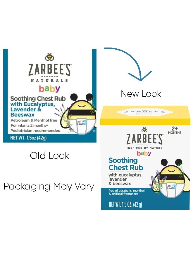 زاربي ناتشورالز فرك الصدر المهدئ للأطفال بالأوكالبتوس واللافندر وشمع العسل 1.5 أونصة (42 جم) - Image 2