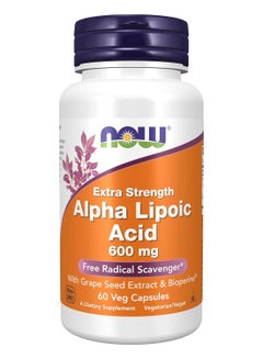 Extra Strength Alpha Lipoic Acid 600 Mg 60 Veg Capsules Packaging May Vary