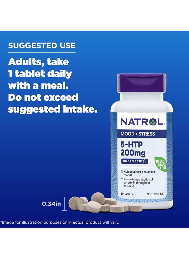 Natrol 5-Htp, Time Release, 200 Mg, 30 Tablets Packaging May Vary - Image 3