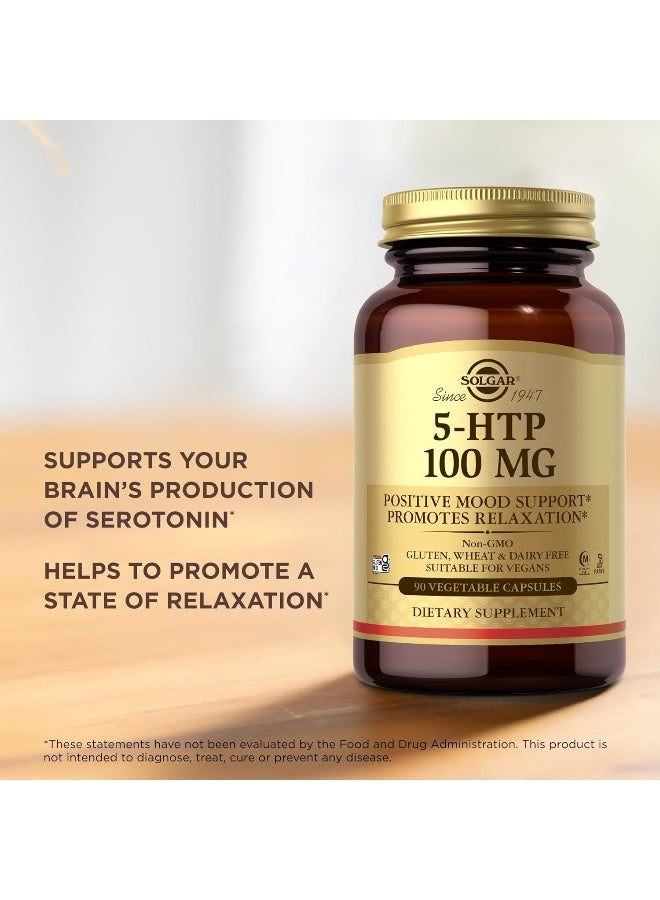 Solgar - 5-HTP, 100 mg, 90 Vegetable Capsules Packaging May Vary - Image 1