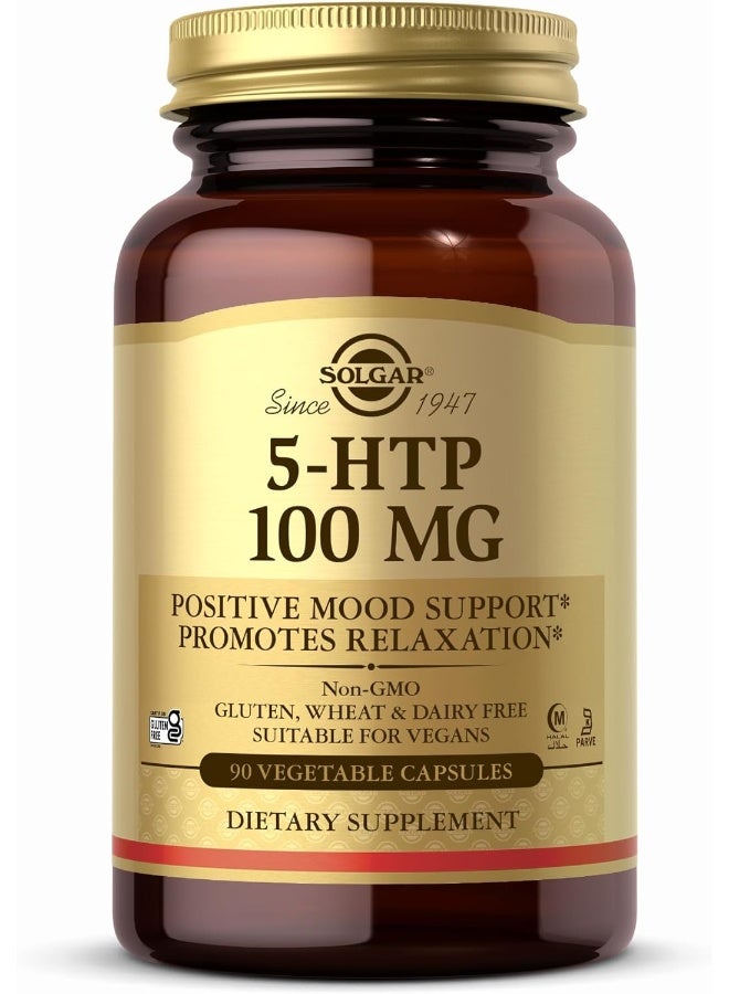 Solgar - 5-HTP, 100 mg, 90 Vegetable Capsules Packaging May Vary - Image 1