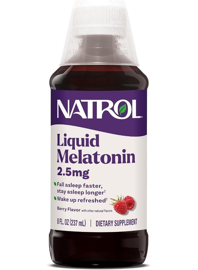 Natrol Liquid Melatonin Sleep Dietary Supplement (2.5mg) - Image 1