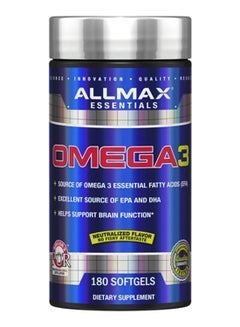 AllMax Nutrition Omega 3 -180 Softgels  - Image 1