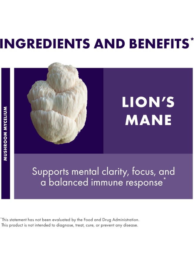 Host Defense Mushrooms, Lion'S Mane, 60 Capsules Packaging May Vary - Image 5
