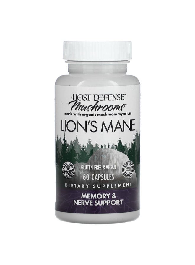 Host Defense Mushrooms, Lion'S Mane, 60 Capsules Packaging May Vary - Image 4