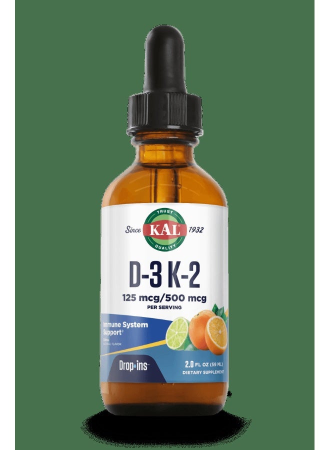 KAL D-3 K-2, Immune Support DropInsâ„¢ (2 fl.oz) - Image 5