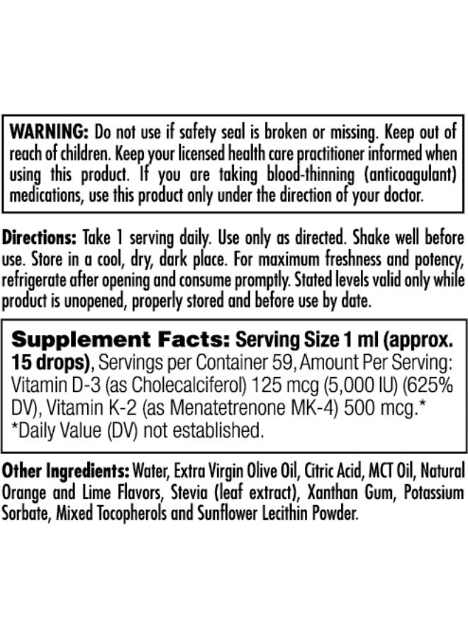 KAL D-3 K-2, Immune Support DropInsâ„¢ (2 fl.oz) - Image 2