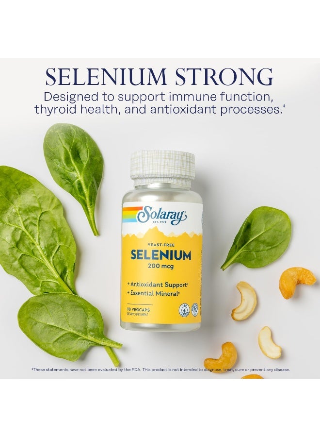 SOLARAY Yeast-Free Selenium - 200 mcg - 90 VegCaps - Image 3