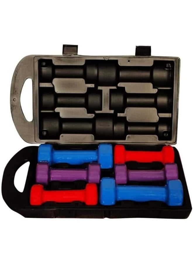 Fitness World 6-Piece Dumbbell Set 10kg - Image 1