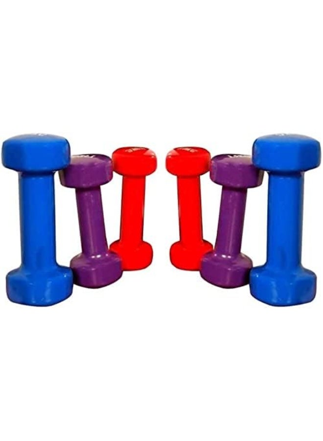Fitness World 6-Piece Dumbbell Set 10kg - Image 3