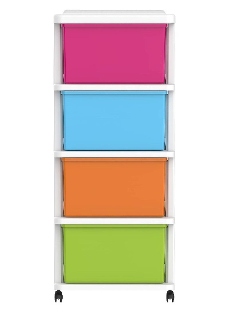 كوزموبلاست ادراج رتان رباعيه للتخزين ابيض متعدد الألوان - Image 1